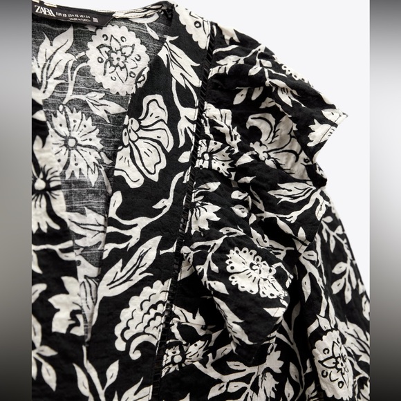 Zara- Ruffled print dress - Picture 6 of 8